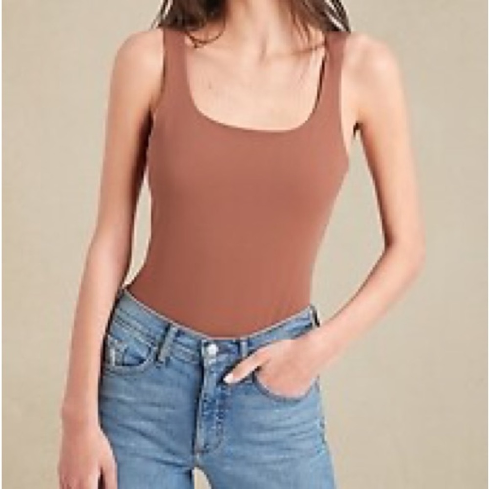 Banana Republic Scoop Neck Thong Bodysuit
